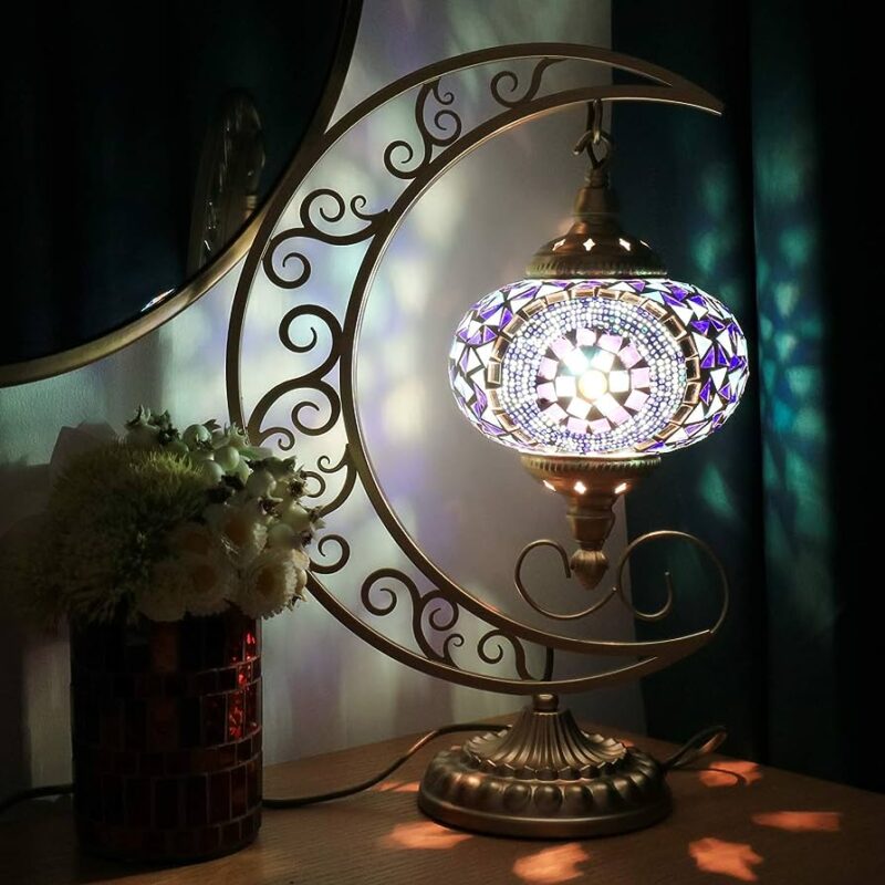Handmade Moon Shape Turkish Lamp